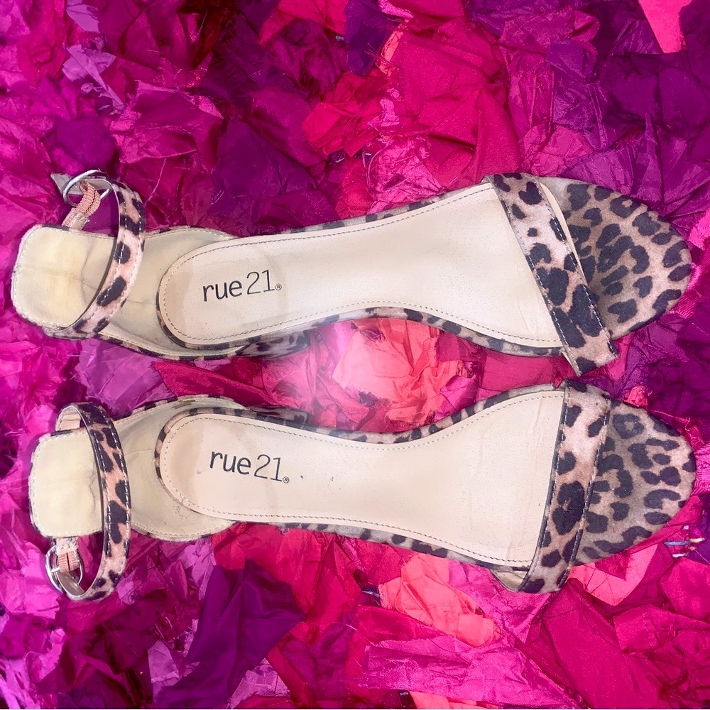 Cheetah Print Block Heel